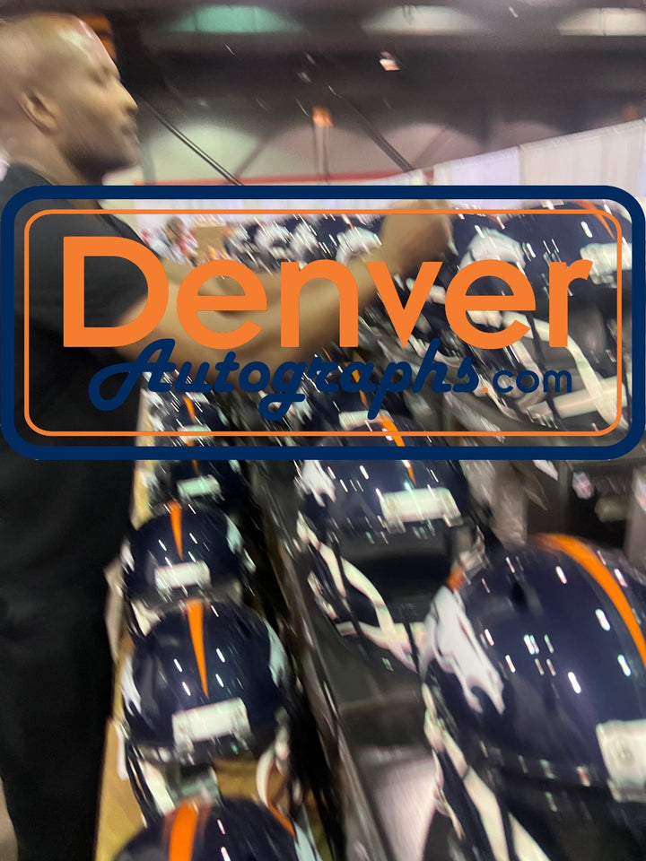 Champ Bailey Autographed Denver Broncos F/S TB 97-23 Helmet Beckett WIT 56355