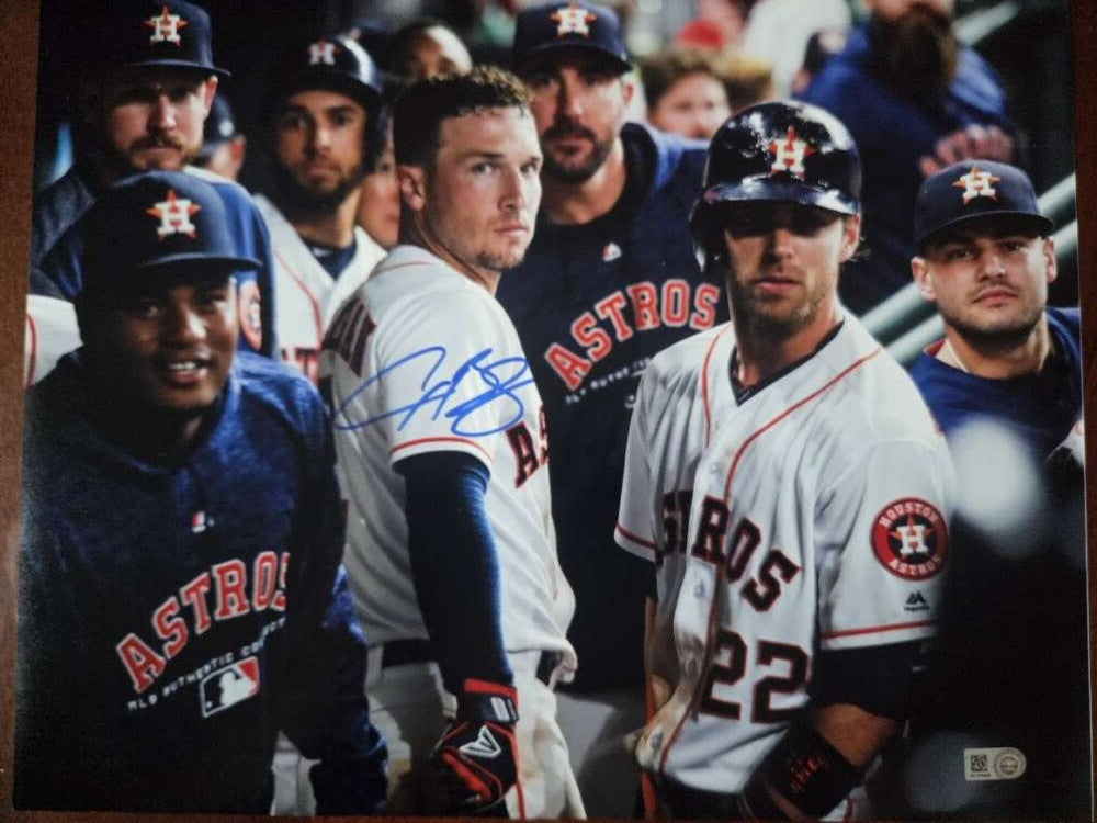 Alex Bregman Beckett BAS Signed 11x14 Photo Autograph