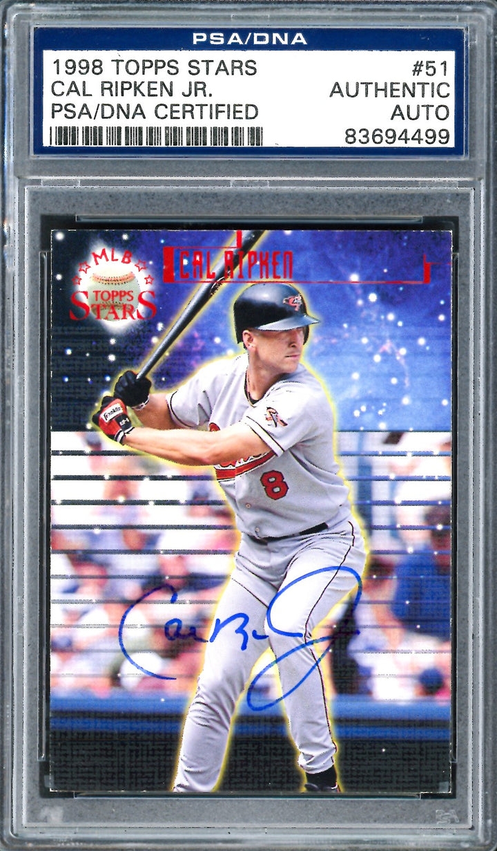 Cal Ripken Jr. Signed 1998 Topps Stars Card 51 Orioles PSA/DNA #83694499
