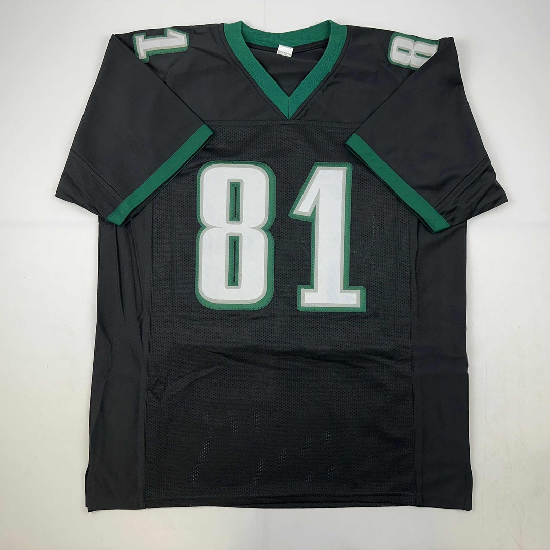 Facsimile Autographed Terrell Owens Philadelphia Black Reprint Jersey Men's XL