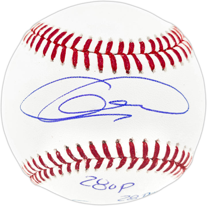 Armando Galarraga Signed MLB Baseball Detroit Tigers "28 Up, 28 Down" JSA