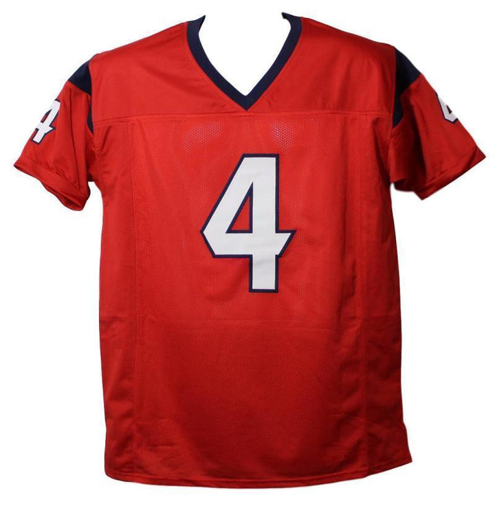 Deshaun Watson Autographed Pro Style Red XL Jersey JSA 22315