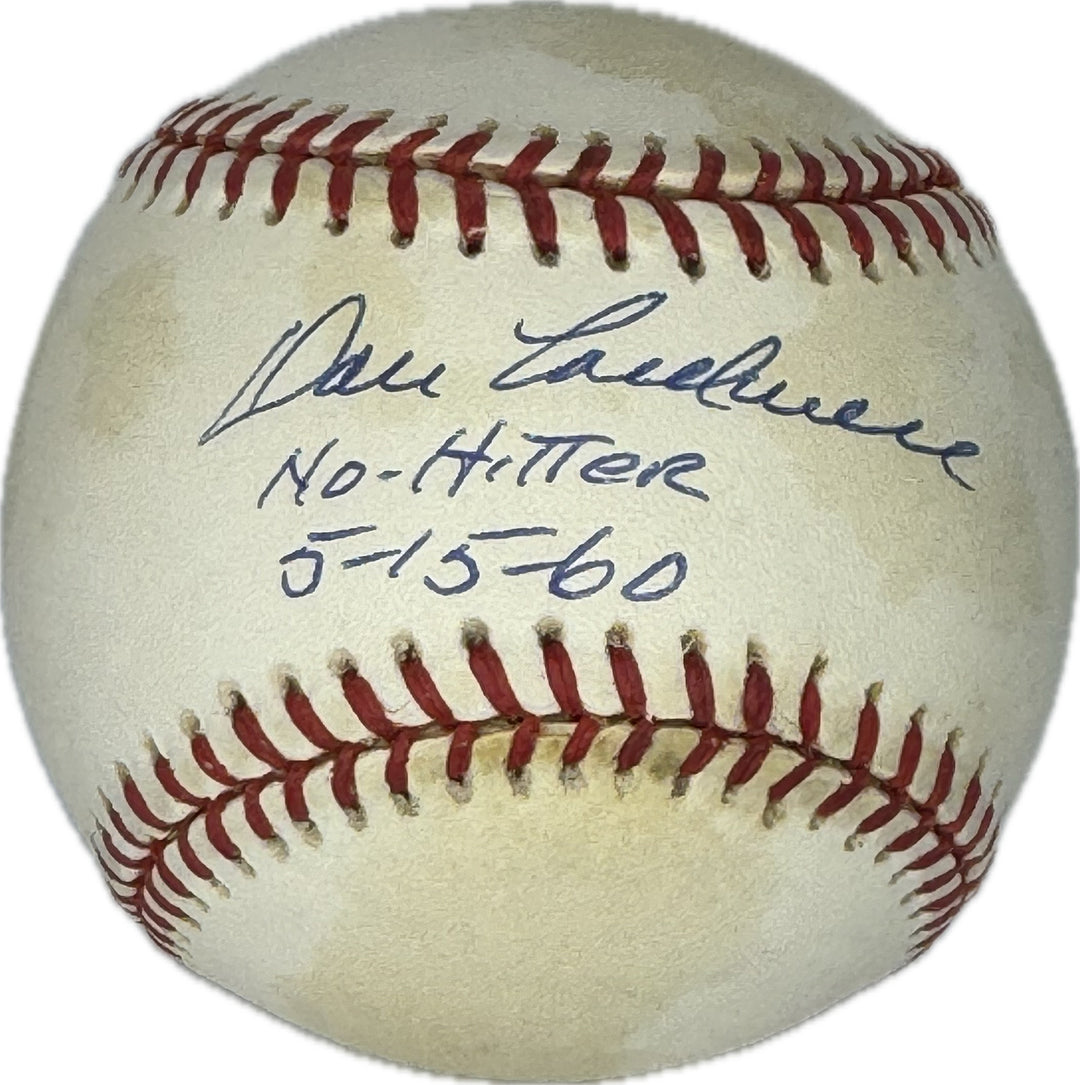 Don Cardwell Autographed "No Hitter 5-15-60" Baseball