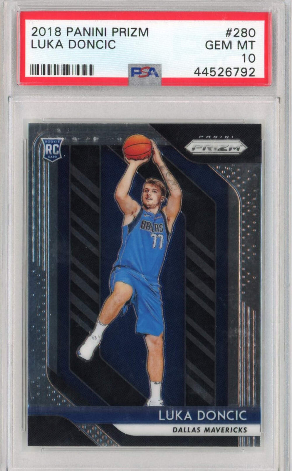 Graded 2018 Panini Prizm Luka Doncic #280 Rookie RC Basketball Card PSA 10 Gem