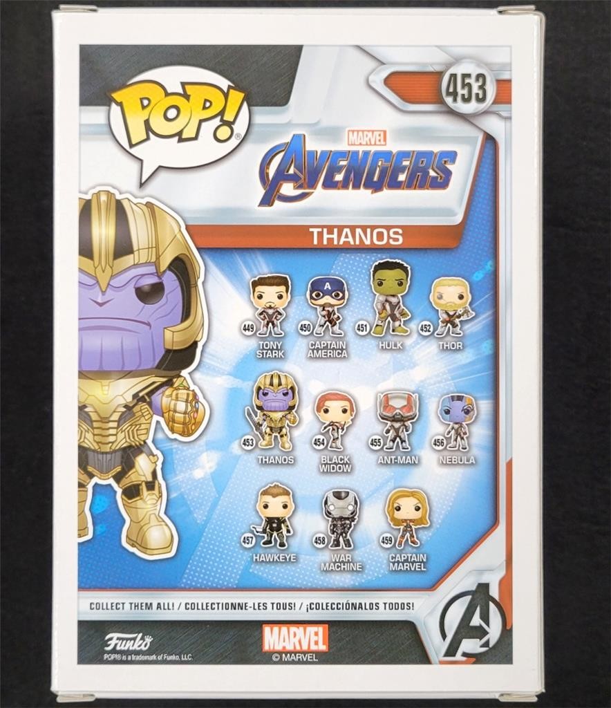 Josh Brolin signed Thanos Funko Pop! 453 Marvel Avengers autograph ~ Beckett BAS