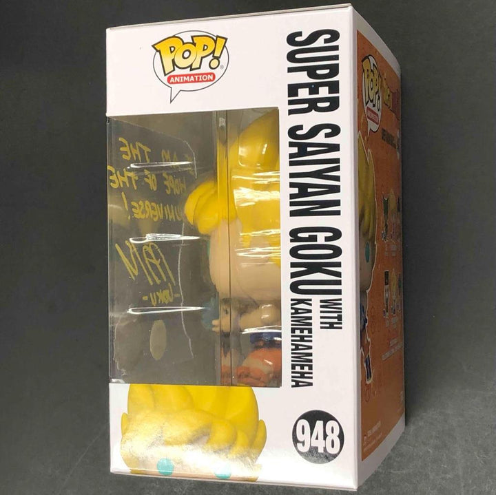 Peter Kelamis signed Super Saiyan Goku glow Funko Pop LE /100 Toy-Zilla COA