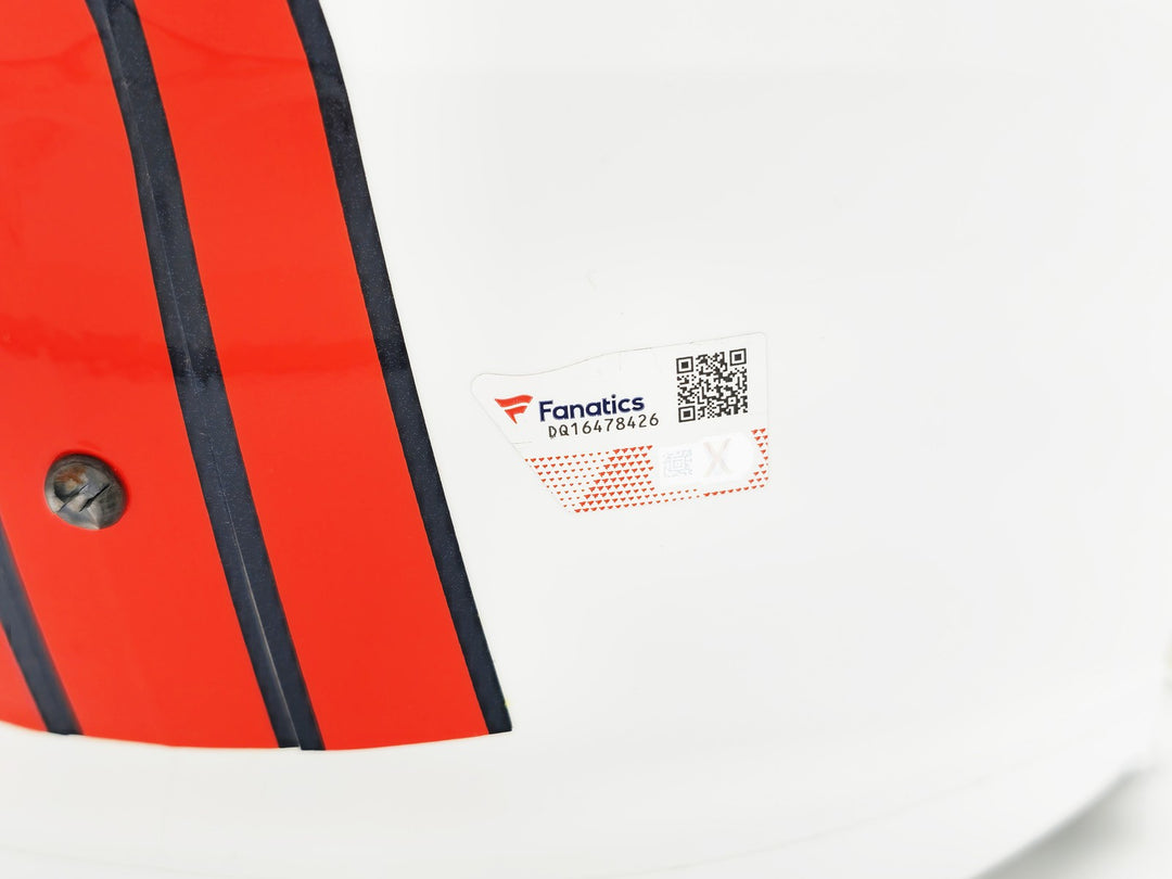 Russell Wilson Auto Broncos Flat Matte White Full Size Rep Speed Helmet Fanatics