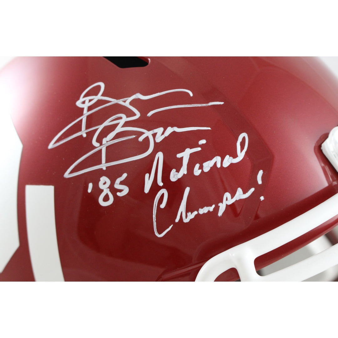 Brian Bosworth Signed Oklahoma Sooners F/S Helmet Nat'l Champs Beckett 54263