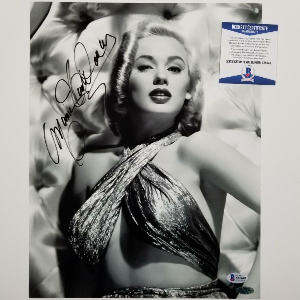 Mamie Van Doren signed 11x14 Photo #10 Actress Playboy Auto ~ Beckett BAS COA