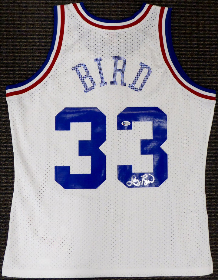 Celtics Larry Bird Auto White MitchellNess 1988 ASG Rhinestone Swingman Jersey L