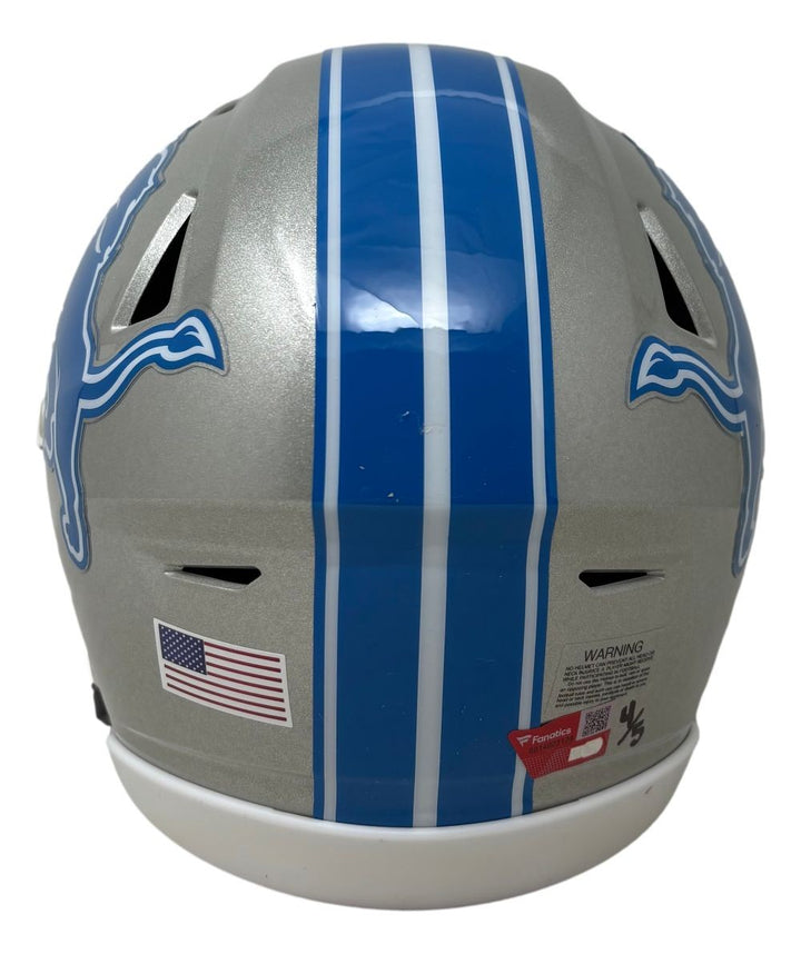 David Montgomery Signed Lions MIDI SpeedFlex Helmet Knuckles LE/5 Fanatics