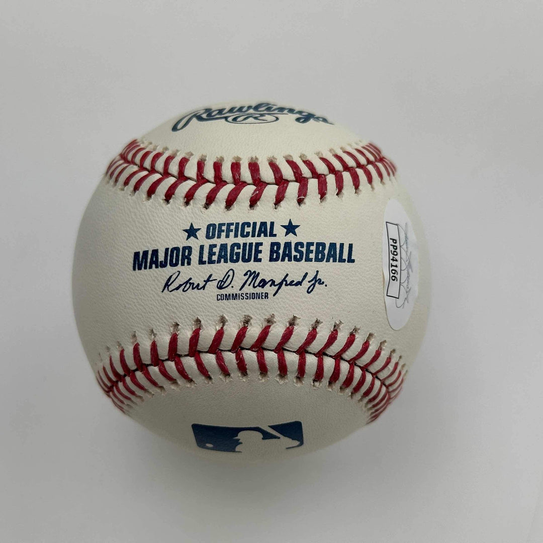 Autographed/Signed Vladimir Vlad Guerrero Sr Rawlings Baseball ROML JSA COA Auto