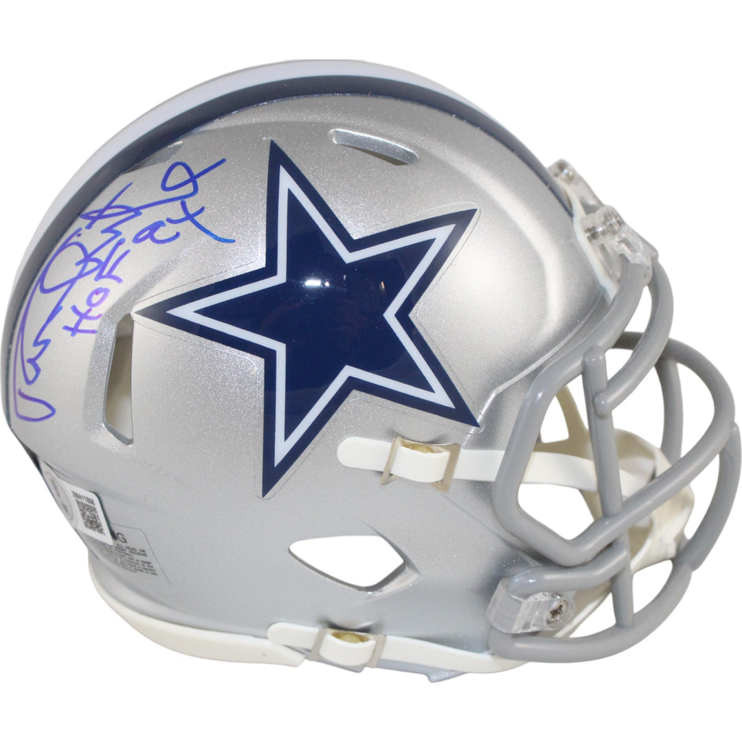 Randy White Autographed Dallas Cowboys Mini Helmet HOF Beckett Witness 49696