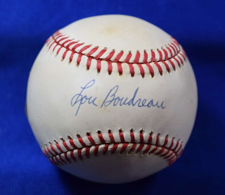 Lou Boudreau Beckett BAS Autograph American League OAL Signed Baseball