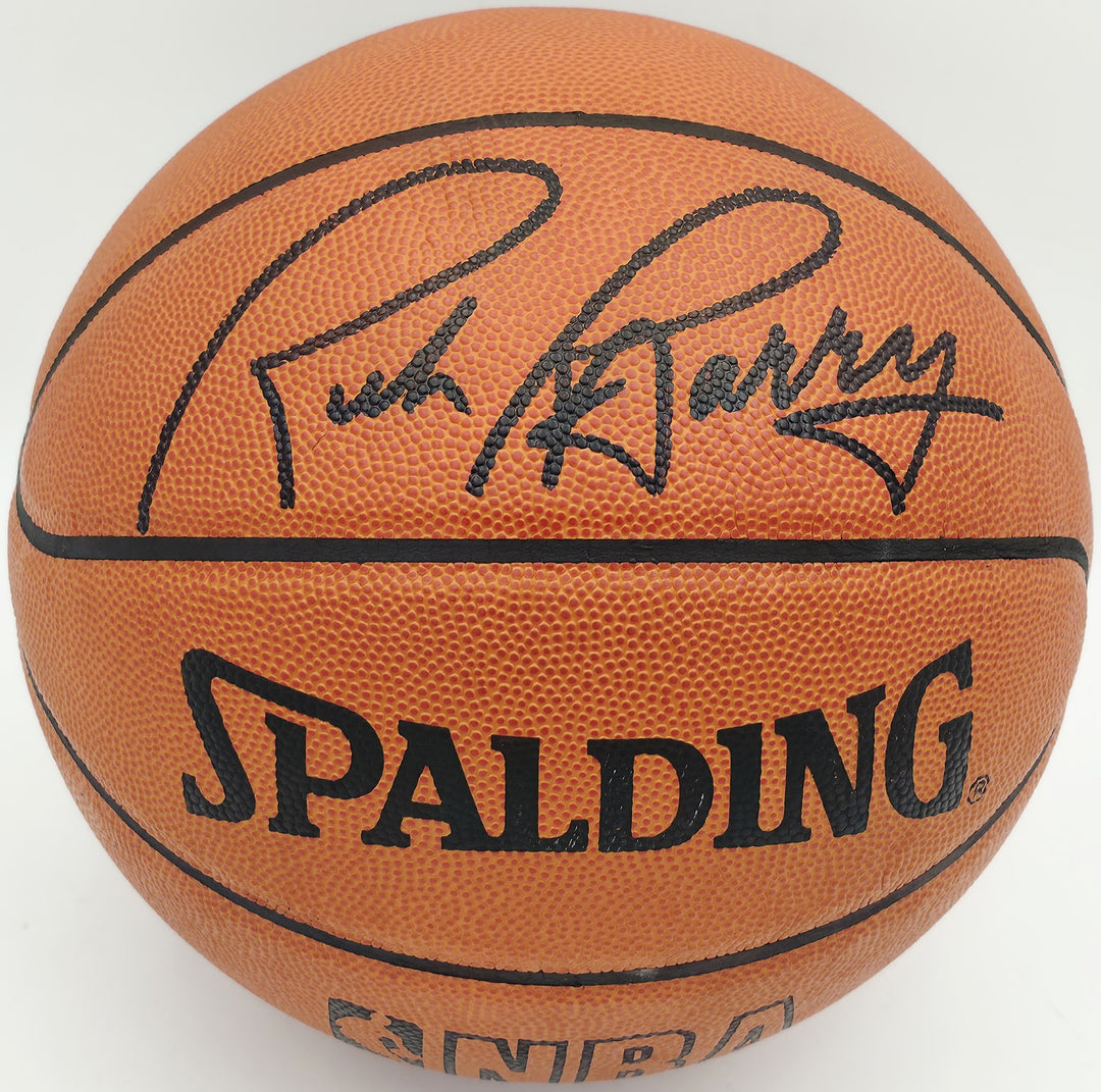 Rick Barry Signed Spalding NBA Leather Game Basketball Warriors Beckett #BS30420