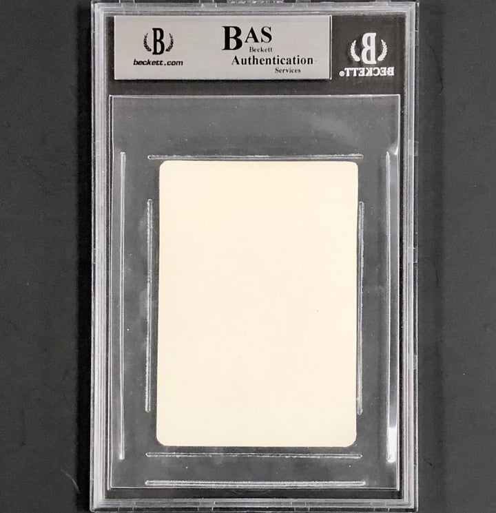 Larry Bird autograph signed 1985 Prism Jewel Sticker card #2 Beckett BAS BGS