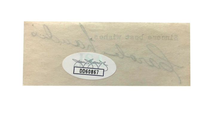 Carole Landis Hand Signed Page Cut JSA COA Autograph Actress Topper Returns