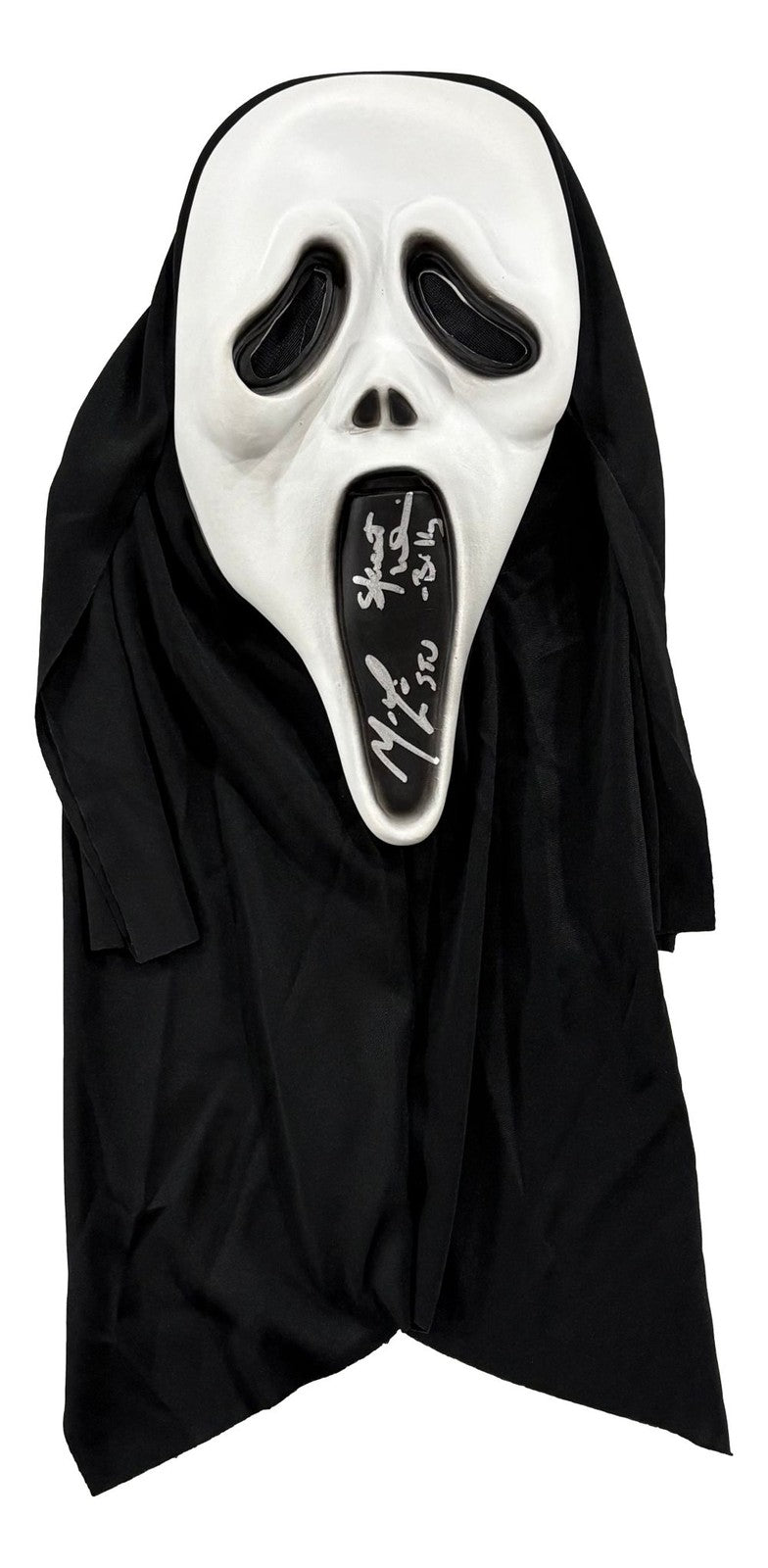 Matthew Lillard Skeet Ulrich Signed Scream Ghostface Mask JSA QR