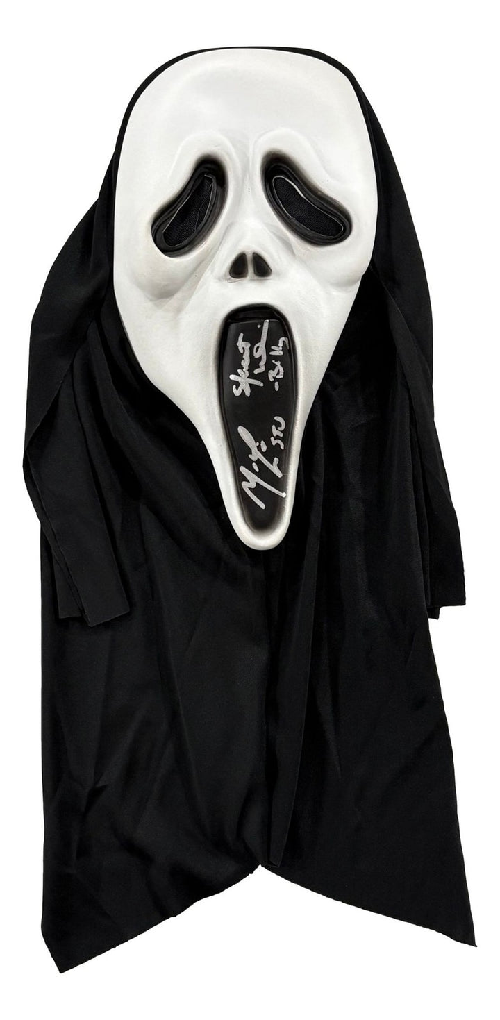 Matthew Lillard Skeet Ulrich Signed Scream Ghostface Mask JSA QR