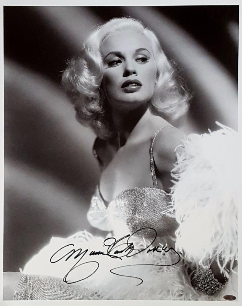 Mamie Van Doren Signed 16X20 Canvas Photo Playboy Playmate OC Dugout Hologram F