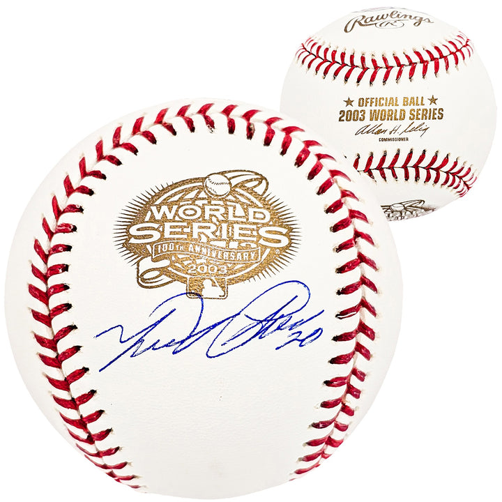 Miguel Cabrera Signed Official 2003 WS Logo Baseball Detroit Tigers Beckett Wit