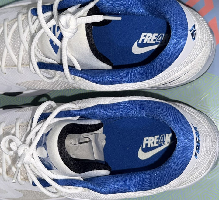 Giannis Auto 2022 (PE) Promo Duke Nike Zoom Freak 4 Game Shoes Size 17 Beckett