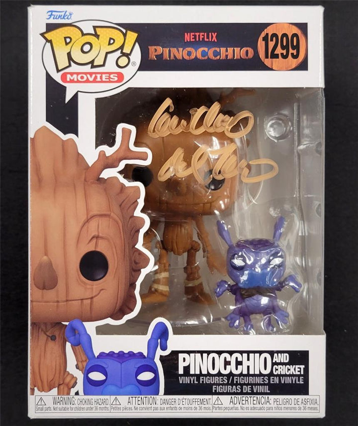 Guillermo Del Toro signed Pinocchio Funko Pop! autograph (A) ~ BAS Beckett