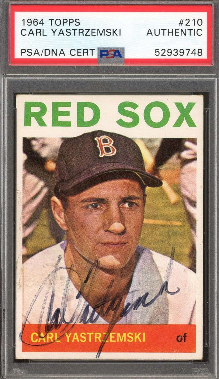 Carl Yastrzemski PSA DNA Vintage Signed 1964 Topps Autograph