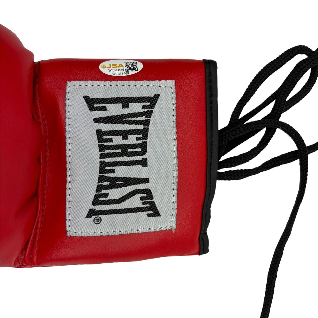 Autographed/Signed Winky Wright HOF 18 Red Everlast Boxing Glove JSA COA