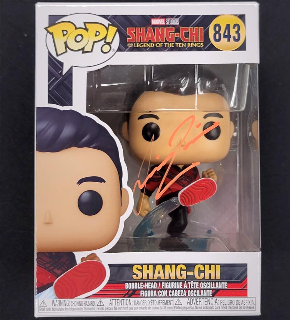 Simu Liu signed Shang-Chi Funko Pop! Marvel Figure autograph (B) ~ Beckett BAS