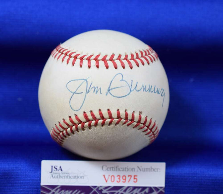 Jim Bunning JSA Coa Autograph American League OAL Signed BasebaLL