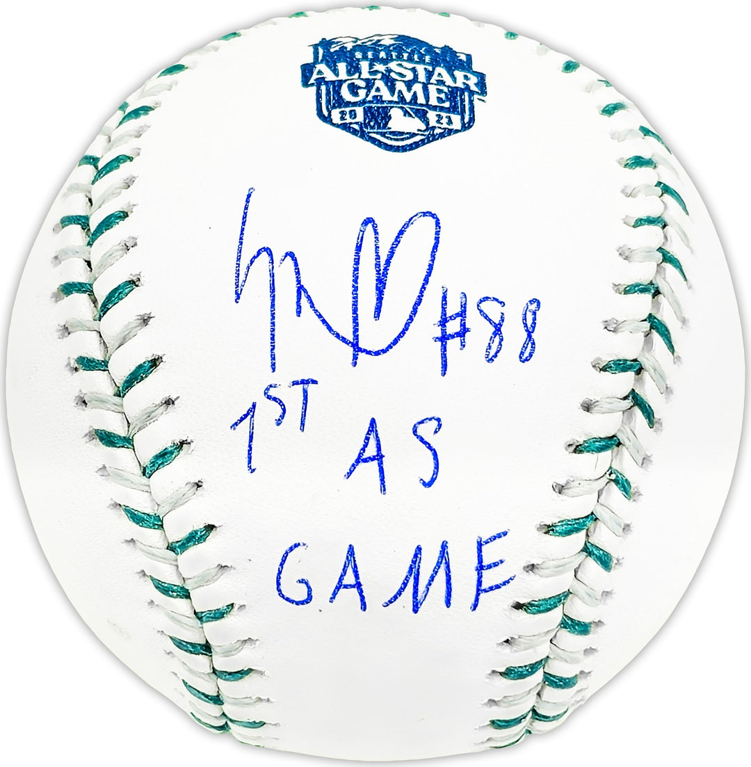 Luis Robert Jr Auto 2023 ASG Game Logo MLB Baseball White Sox 1st AS Beckett