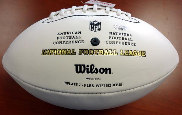 Malcolm Smith Signed White Super Bowl Logo Football Seattle Seahawks MCS Holo