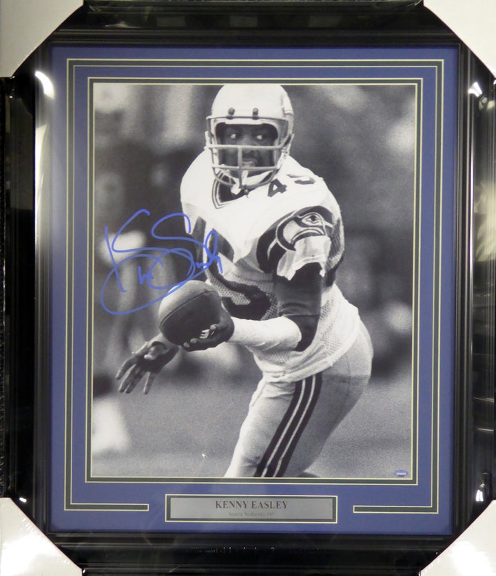 Kenny Easley Signed Framed 16x20 Photo Seattle Seahawks MCS Holo