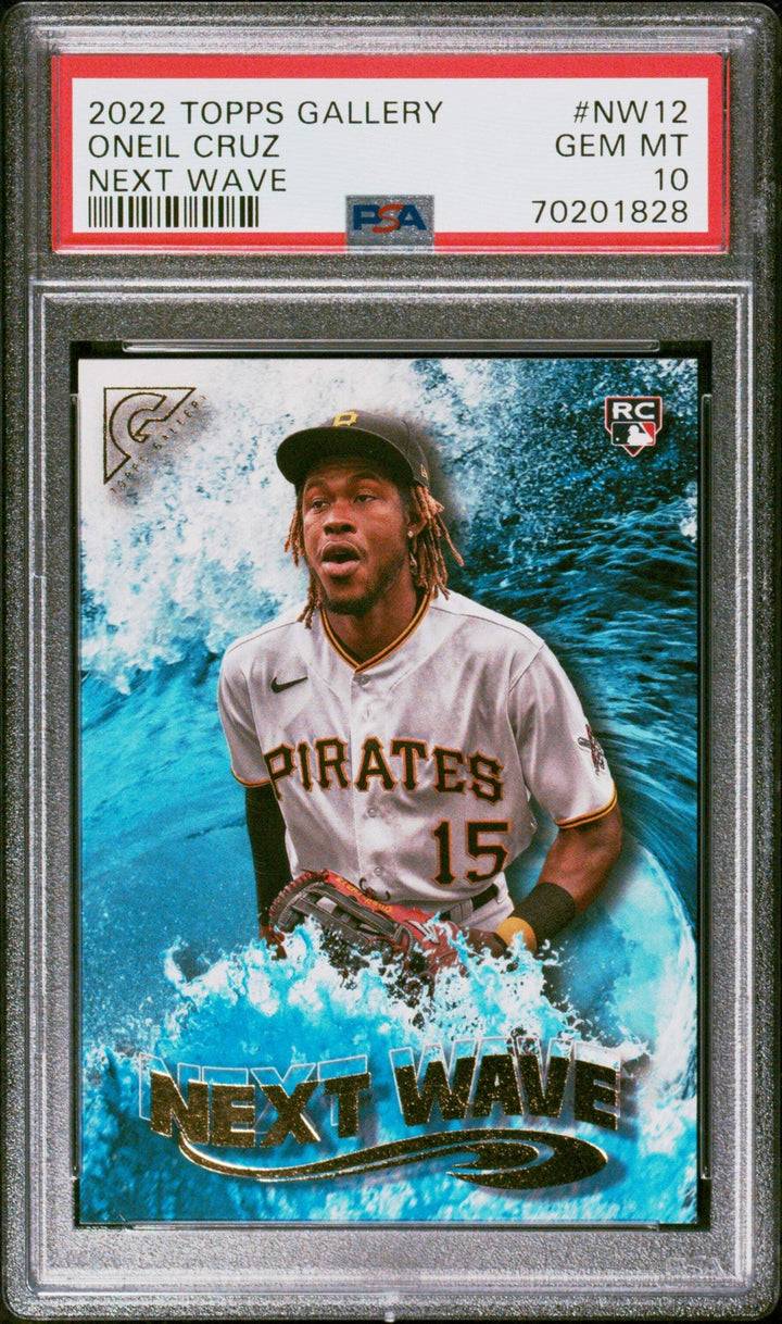 Graded 2022 Topps Gallery Oneil Cruz #NW12 Next Wave Rookie Baseball Card PSA 10