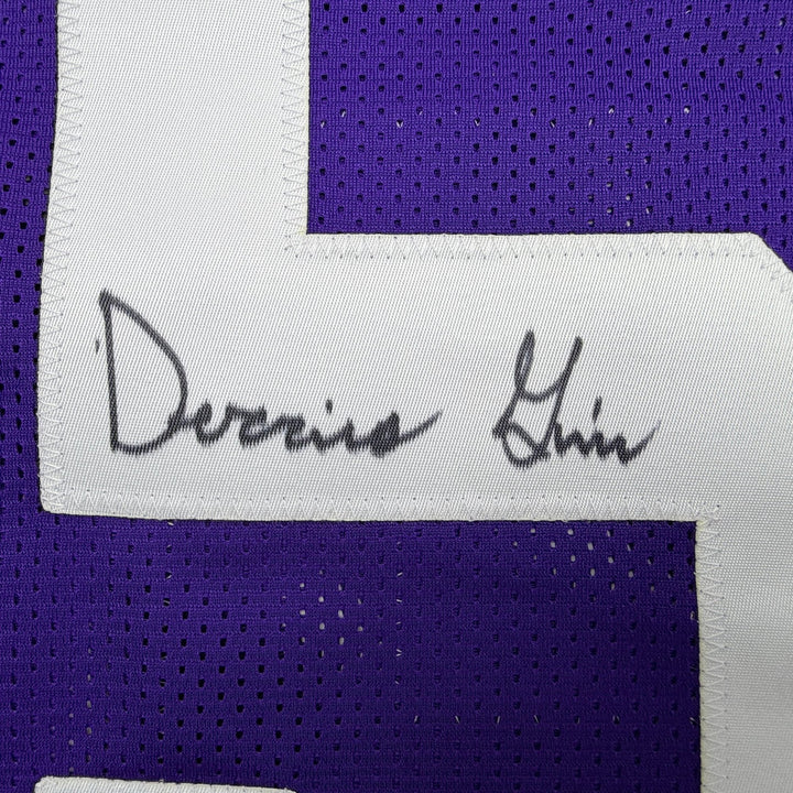 Autographed/Signed Derrius Guice LSU Purple College Football Jersey JSA COA