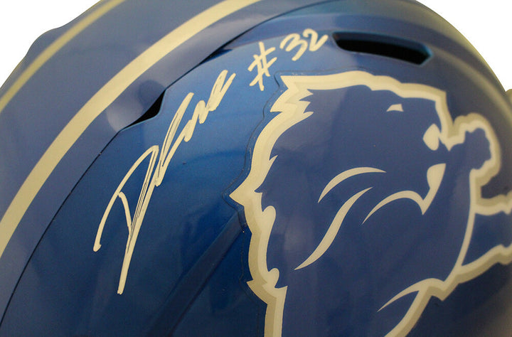 D'Andre Swift Autographed Detroit Lions F/S Flash Speed Helmet FAN 37993