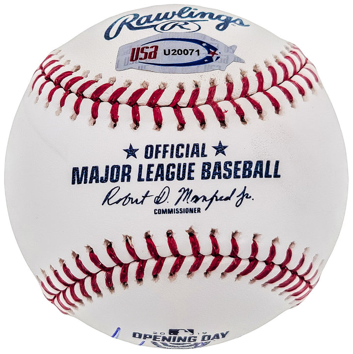 Fernando Tatis Jr Auto MLB 2019 Opening Day Logo Baseball MLB Debut JSA