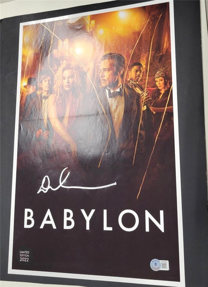 Damien Chazelle signed Babylon 11x17 poster photo autograph A ~ Beckett BAS Holo
