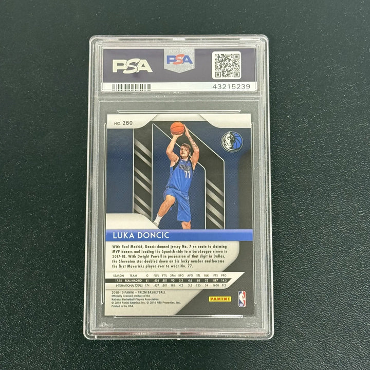 2018 Panini Prizm #280 Luka Doncic PSA 10 Dallas Mavericks