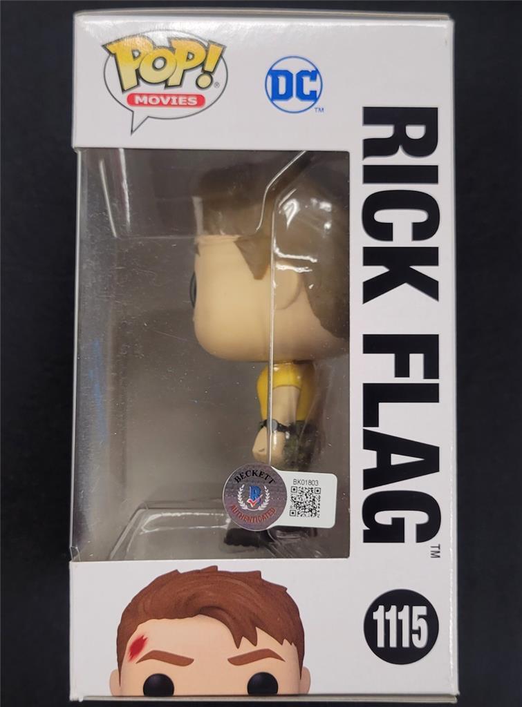 Joel Kinnaman signed Suicide Squad Rick Flag Funko Pop autograph ~ Beckett BAS