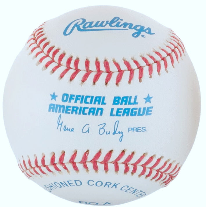 MARK MCLEMORE SIGNED BUDIG BALL RANGERS ASTROS O's ANGELS MARINERS A's INDIANS