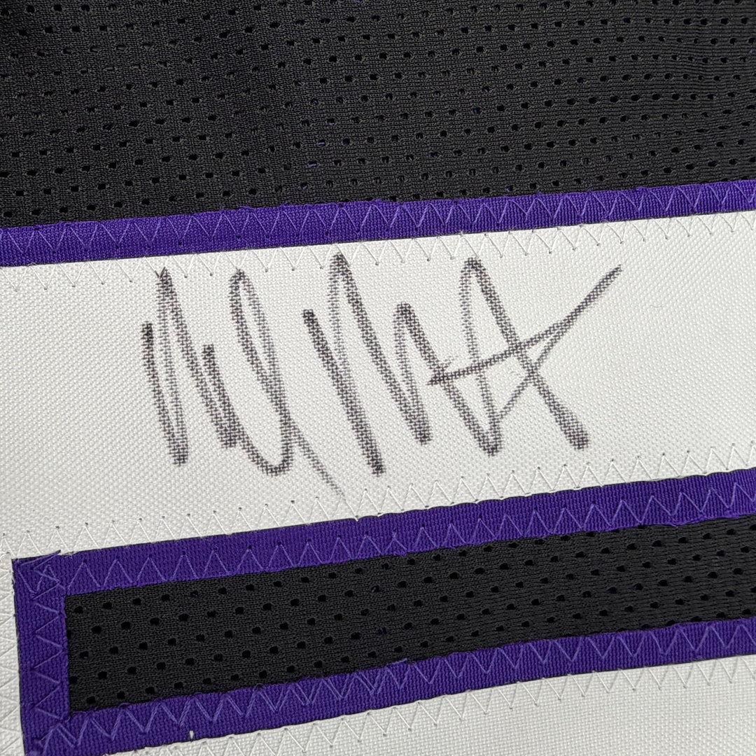 Autographed/Signed Malik Monk Sacramento Black Basketball Jersey Beckett BAS COA