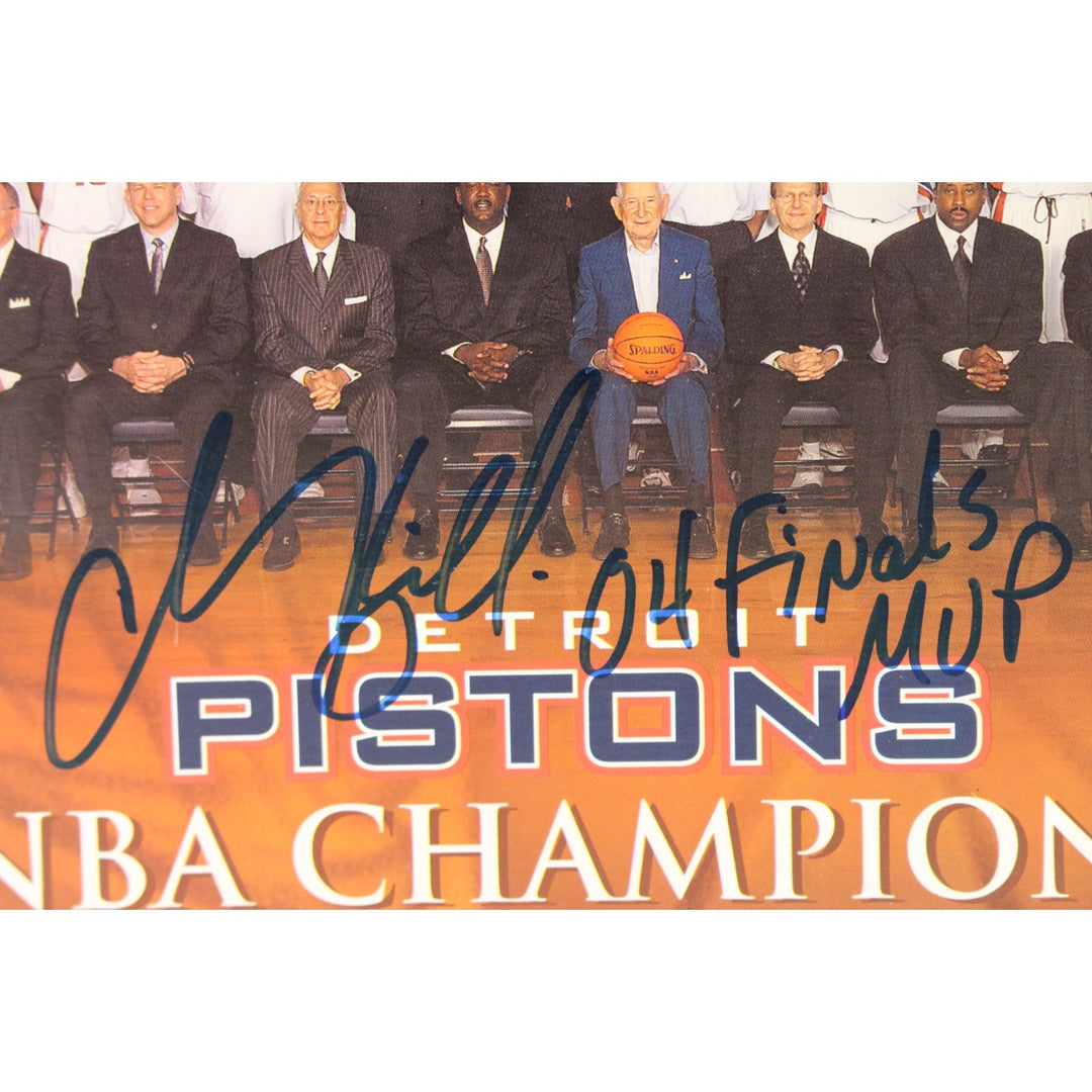 Chauncey Billups Autographed Detroit Pistons Wheaties Box MVP Beckett 51607