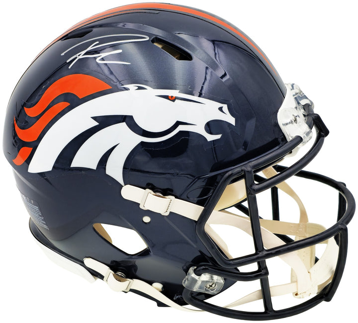 Russell Wilson Auto Broncos Blue Full Size Authentic Speed Helmet Fanatics Holo