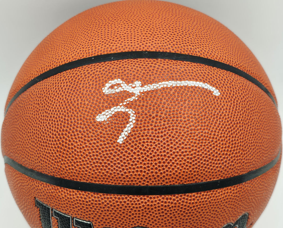 Allen Iverson Auto Authentic Series Indoor/Outdoor Basketball 76ers Beckett Wit