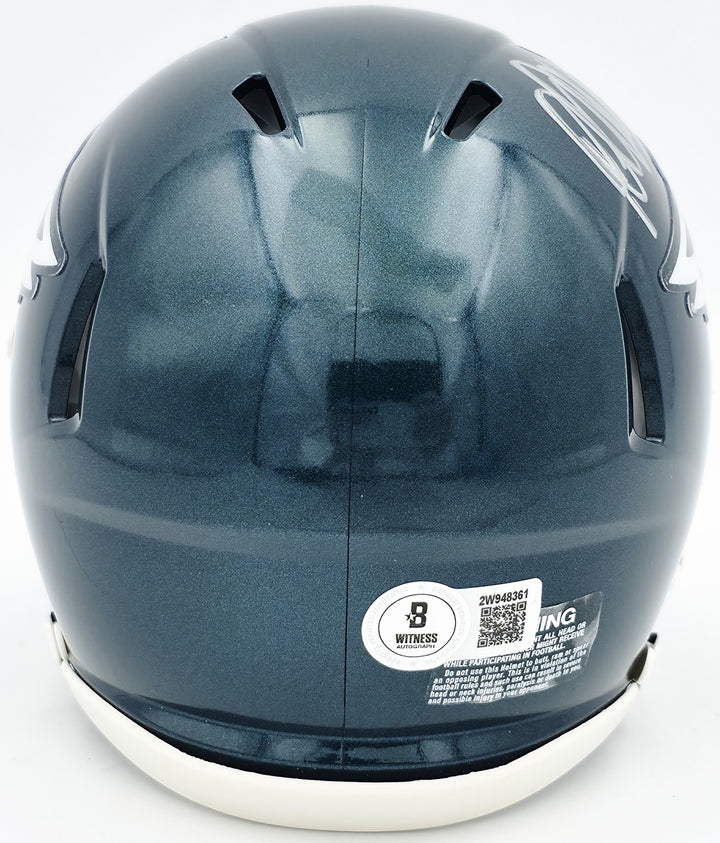 DeSean Jackson Signed Philadelphia Eagles Green Speed Mini Helmet Beckett Wit