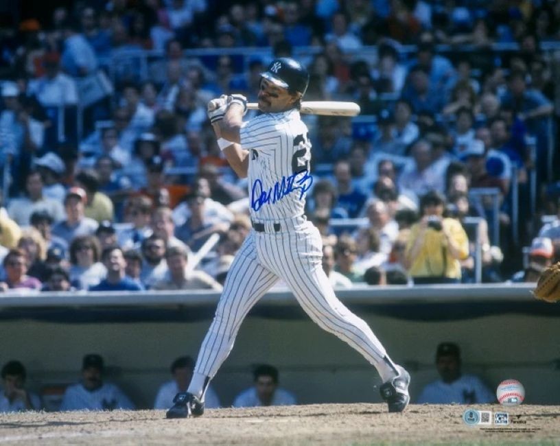 Don Mattingly Signed 16x20 New York Yankees Batting Photo BAS