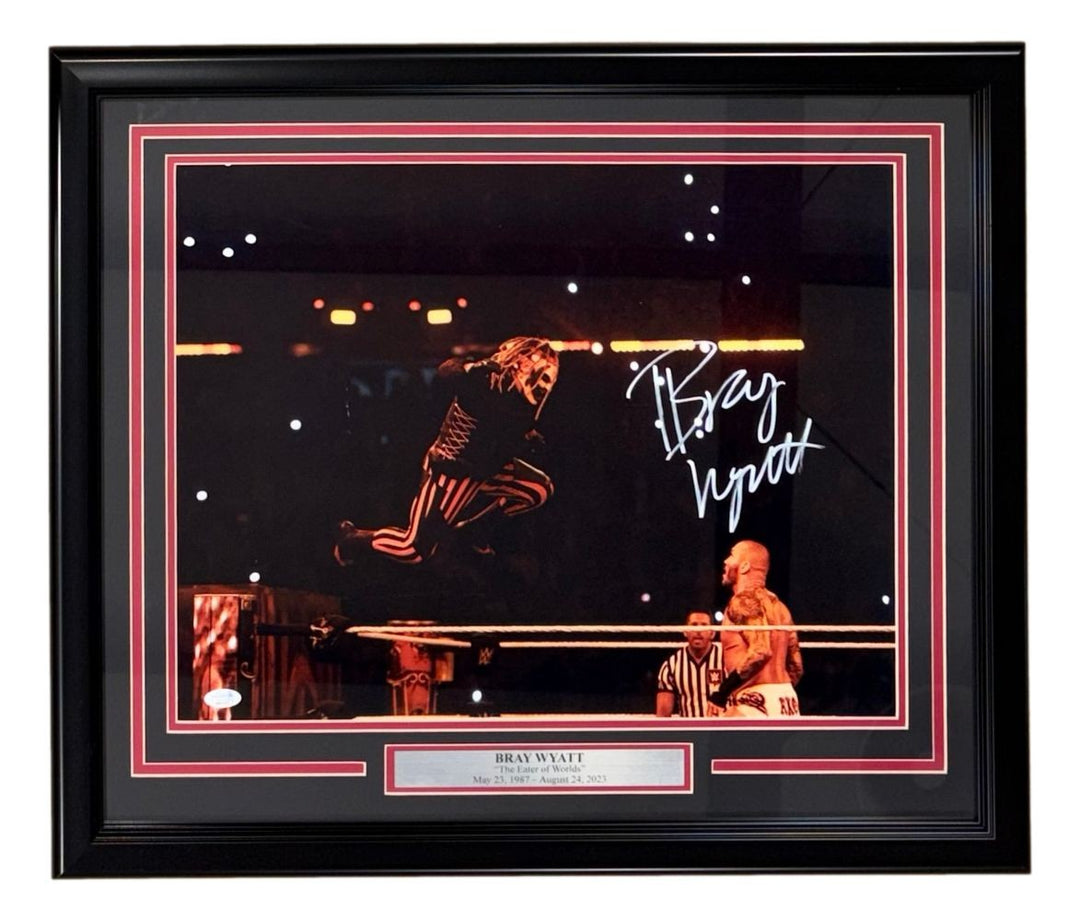 Bray Wyatt Signed Framed 16x20 WWE Photo JSA Hologram