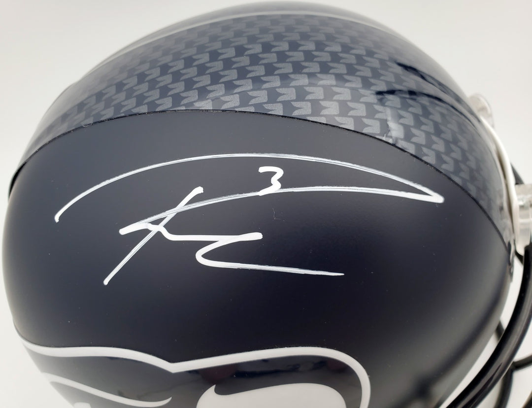 Russell Wilson Signed Seattle Seahawks Full Size Replica Helmet In White RW Holo